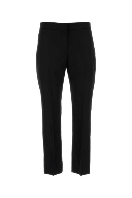 Black wool pant