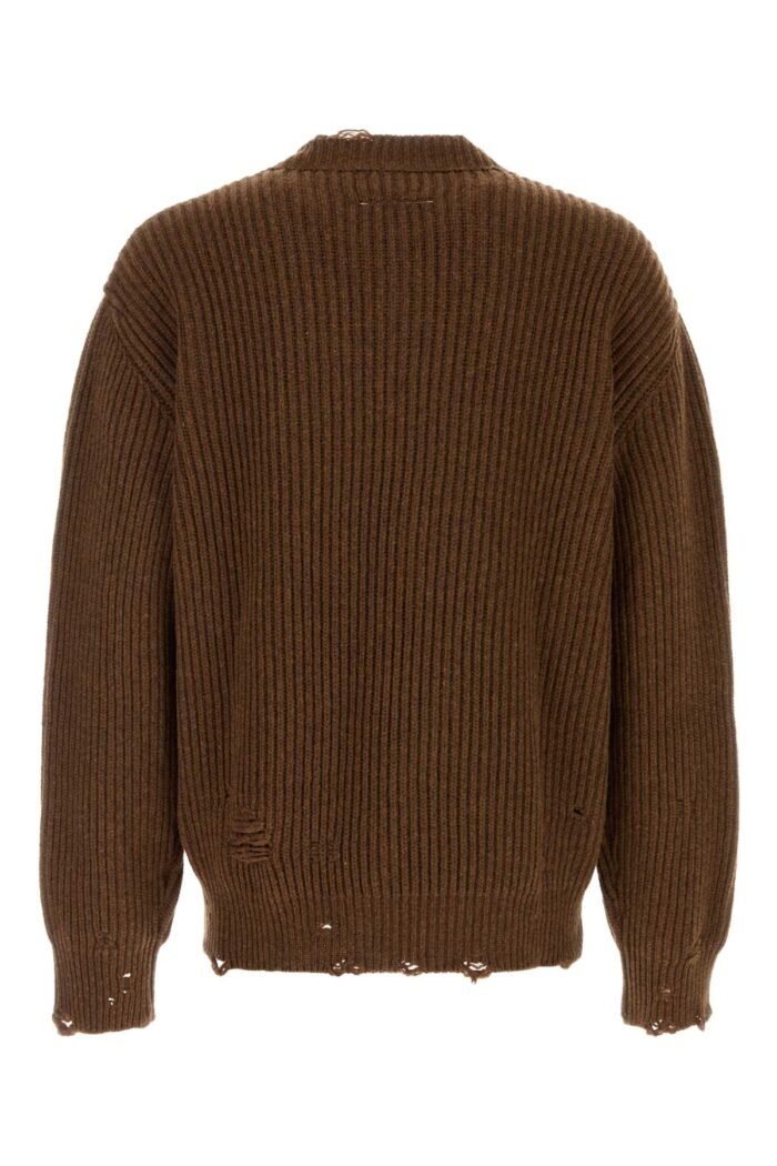 Melange brown wool blend sweater - Image 2