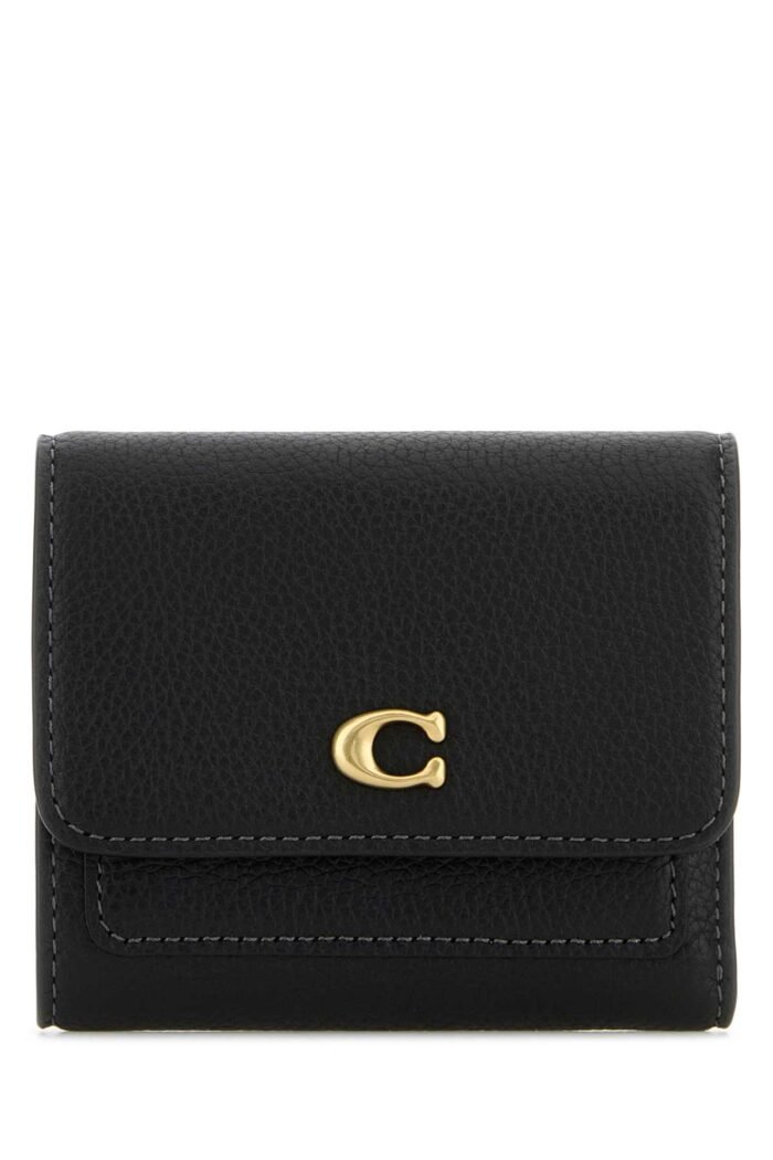 Black leather wallet - Image 1