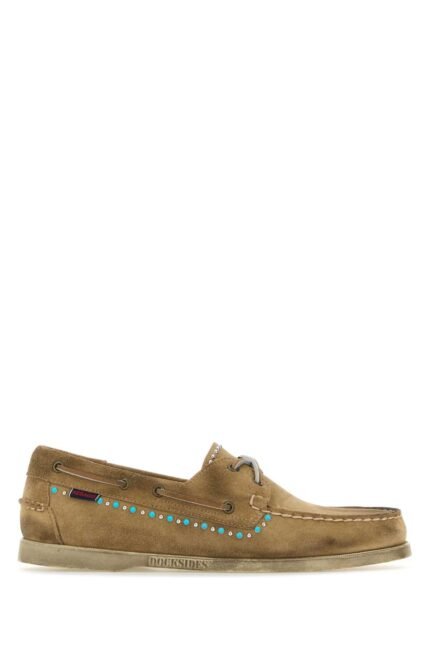 Camel suede Portland Flesh Out loafers
