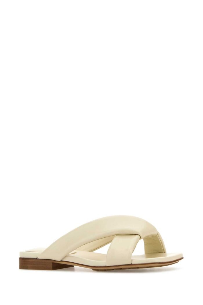 Ivory leather Riva slippers - Image 2