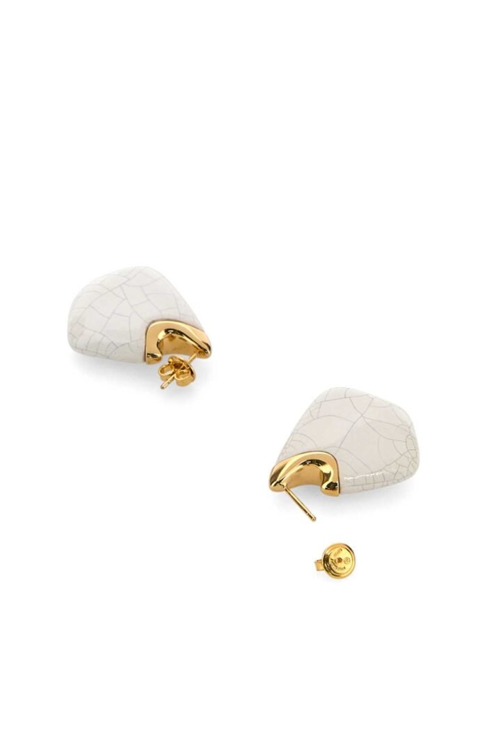 Ceramic and silver small Finn earrings - Image 3