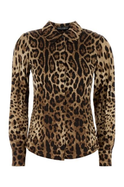 Printed satin shirt