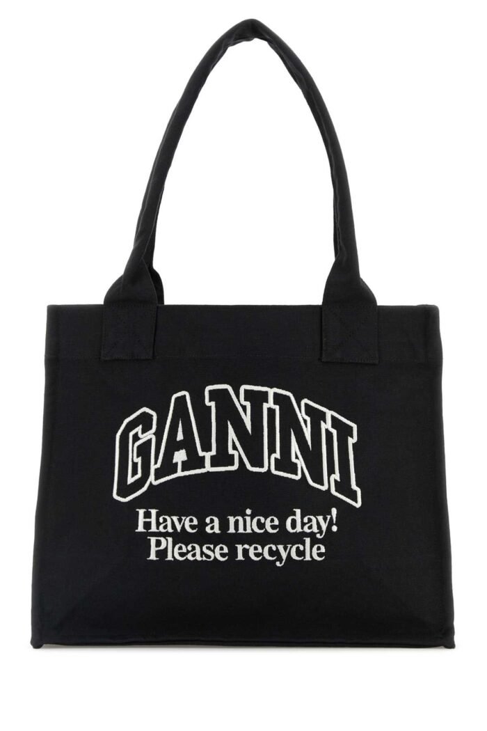 Slate canvas shopping bag - Image 1