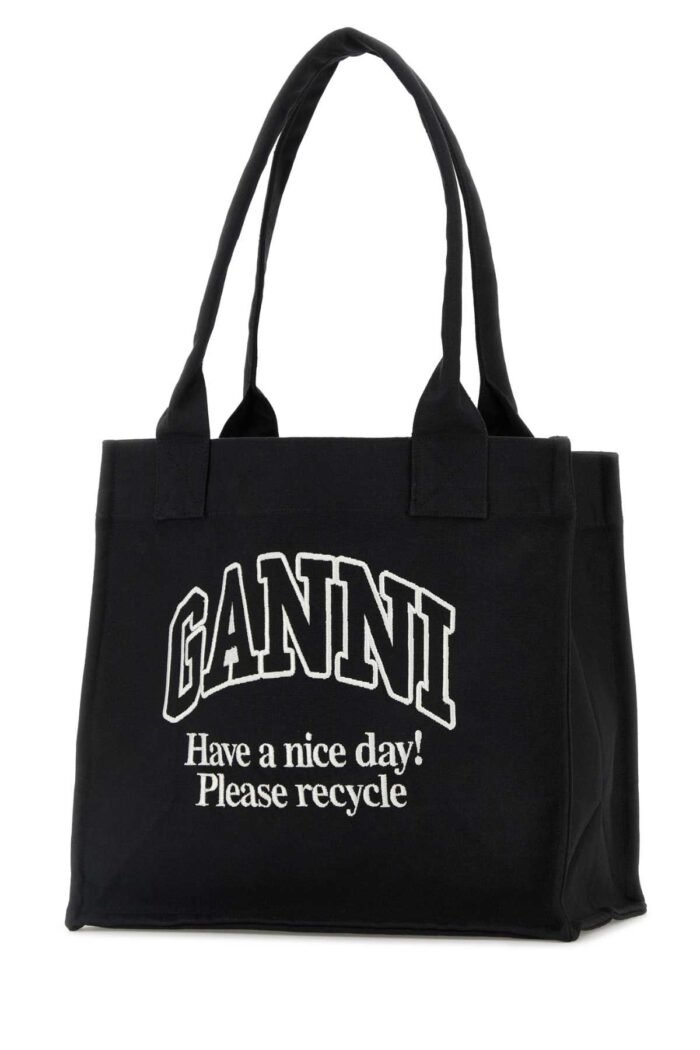 Slate canvas shopping bag - Image 2