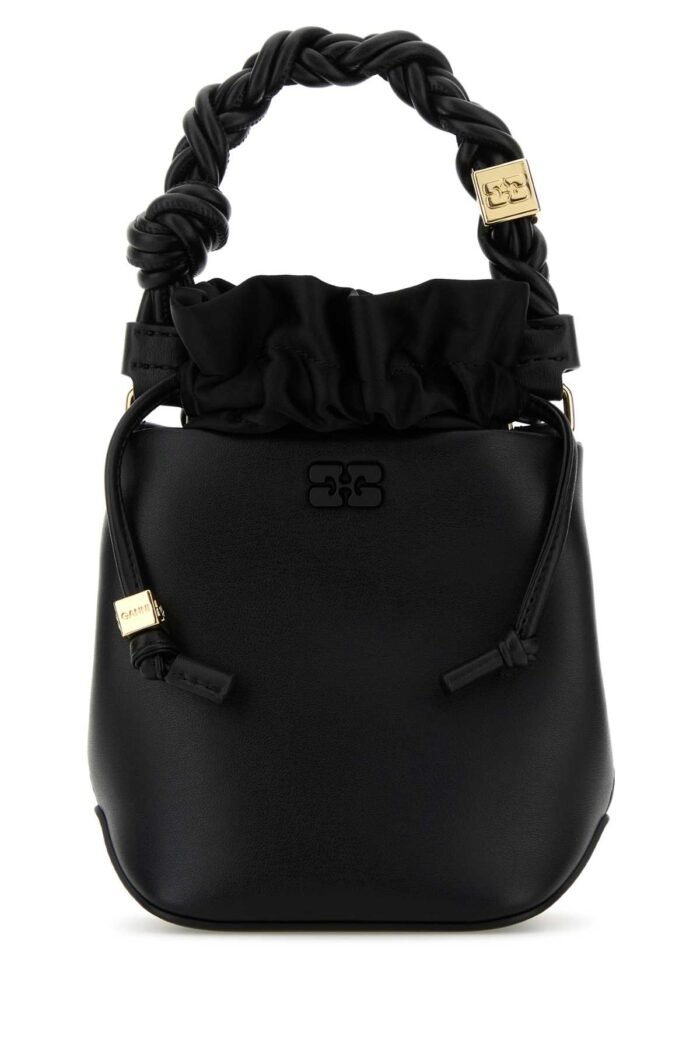 Black leather Bou bucket bag - Image 1