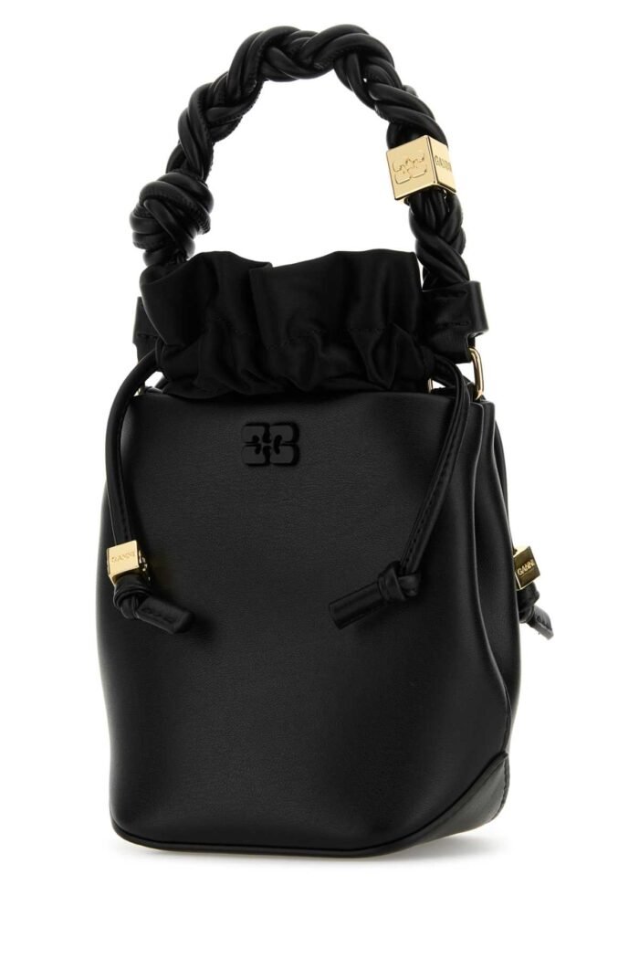 Black leather Bou bucket bag - Image 2