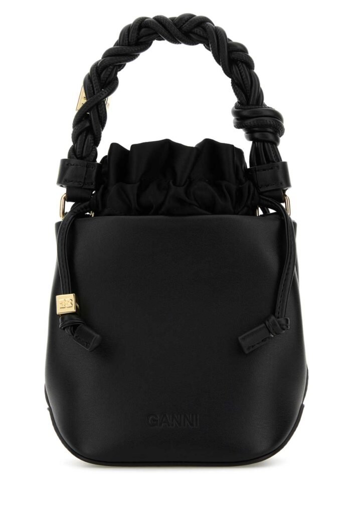 Black leather Bou bucket bag - Image 3