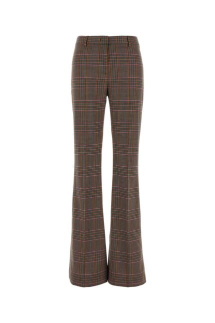 Embroidered stretch jersey pant