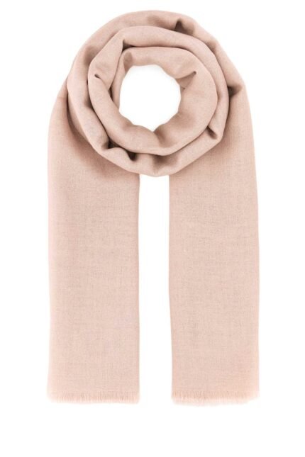 Pink cashmere blend Rauche foulard