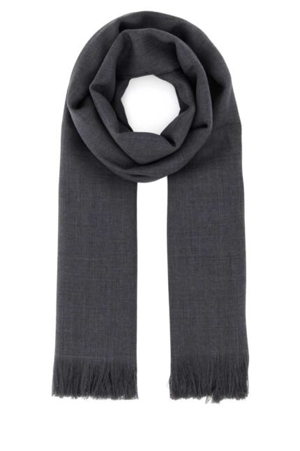 Charcoal wool Ken scarf