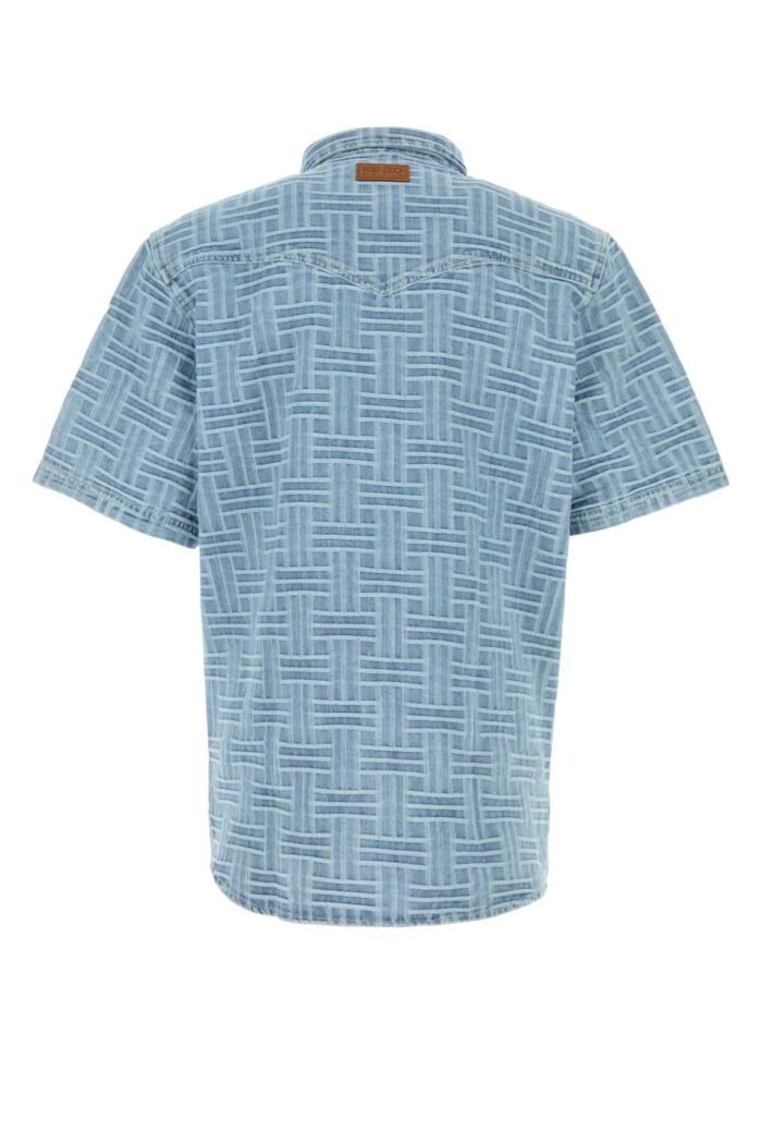 Embroidered denim shirt - Image 2
